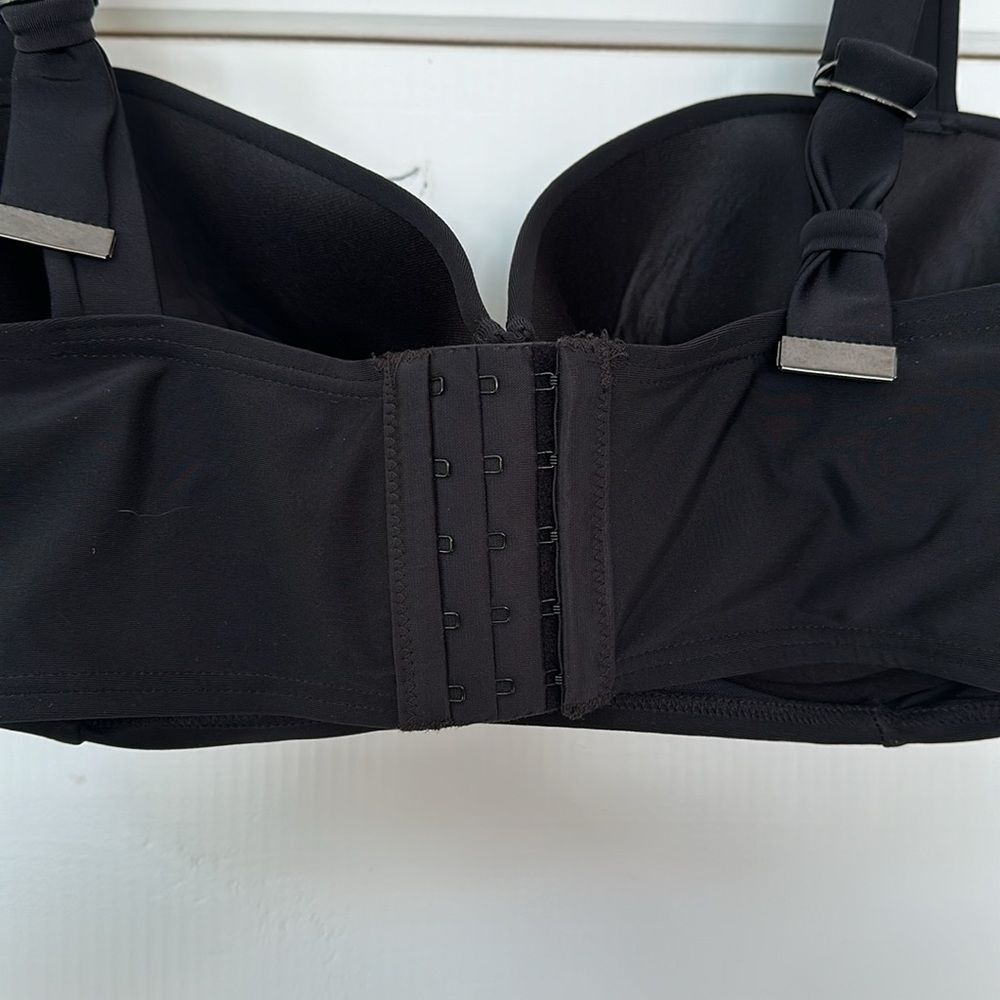 Swimsuits For All Underwire Balconette Bikini Top NEW Black Size 20 E/F - Picture 10 of 13